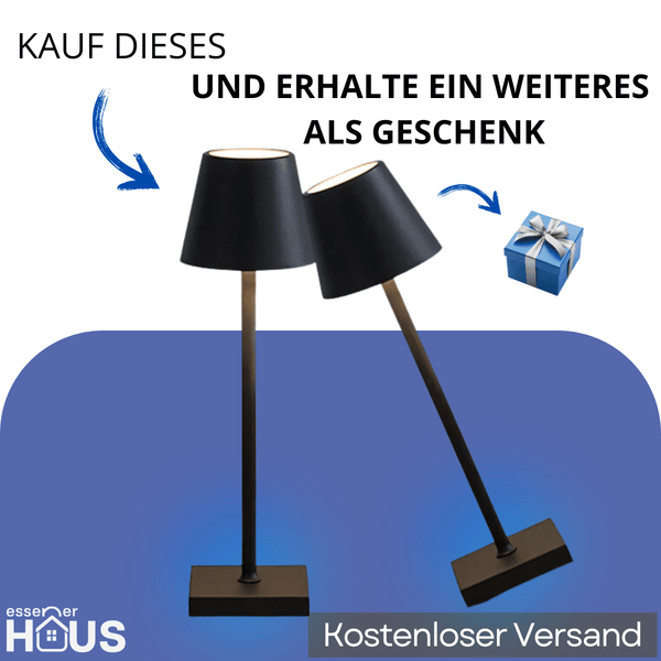 Drahtlose Tischlampe - Wiederaufladbar über USB Essener Haus 