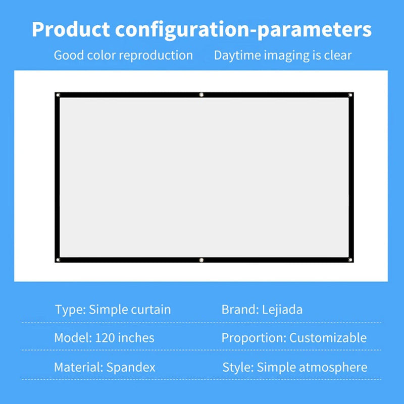 Tragbare Projektor-Leinwand | 120 Zoll Essener Haus 